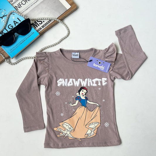 Princess  Girls Full Sleeve Cotton T-Shirt   D012